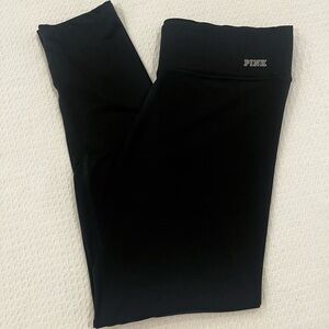 PINK Ultimate Full Length Black Workout Lounge Leggings Women’s Size Large